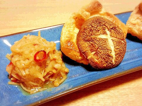 ＊トースターで簡単＊ 焼き油揚げ☆なめたけおろし♪